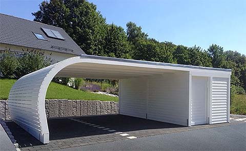 Carports mit Schuppen als Abstellraum für Geräte kaufen